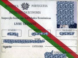 Cartão da Inspecção-Geral das Actividades Económicas