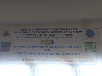 Protocolo de Cooperação entre a ASAE e a IAE, de Timor Leste Protocolo de Cooperação entre a ASAE e a IAE, de Timor Leste