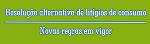 Resolução alternativa de litígios de consumo Resolução alternativa de litígios de consumo