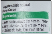 Como apresentar as substâncias/produtos que provocam alergias ou intolerâncias num rótulo?