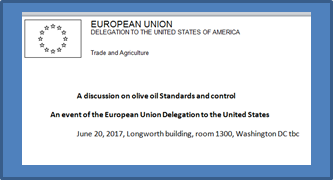 Ensuring EU Olive Oil Quality - a Round Table and Tasting Ensuring EU Olive Oil Quality - a Round Table and Tasting