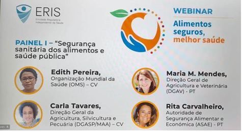 Participação da ASAE no Webinar “Alimentos seguros, melhor saúde” 