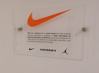 Agradecimento da  NIKE