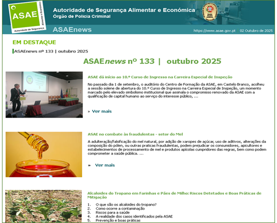 ASAEnews n.º 133 -  Edição de outubro de 2025